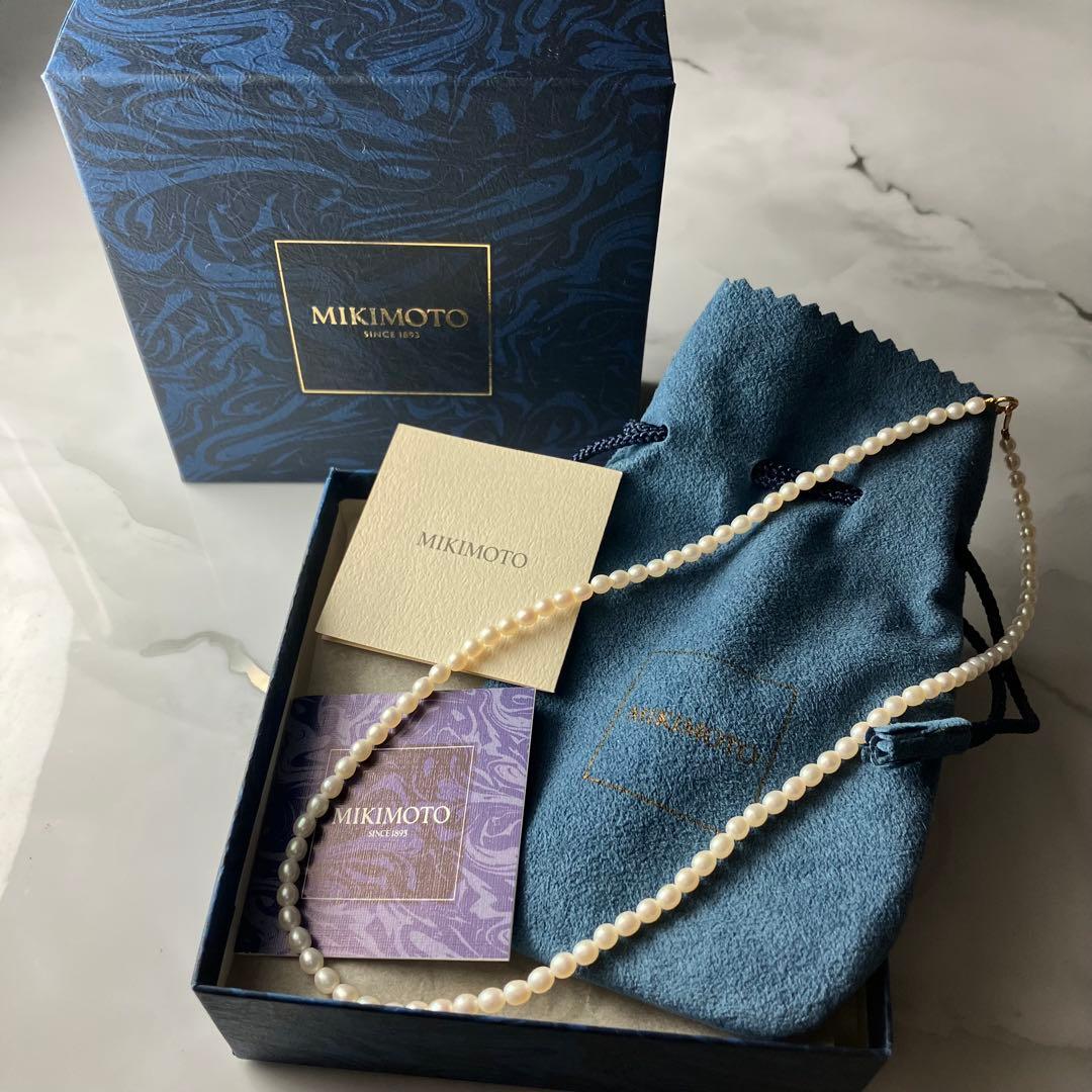 ミキモト ベビーパール 真珠 ネックレス K18 箱付き