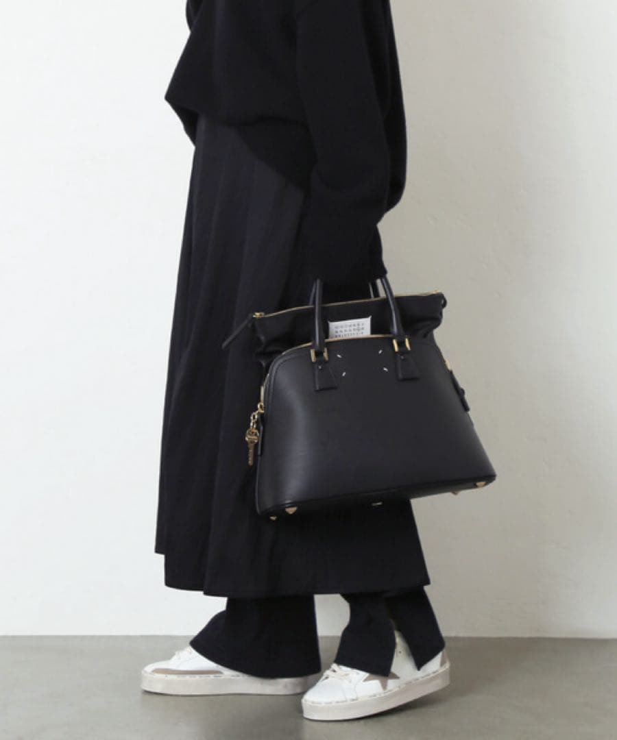 美品！Deuxieme Classe フレアリブパンツ 黒 ドゥーズィエムクラス