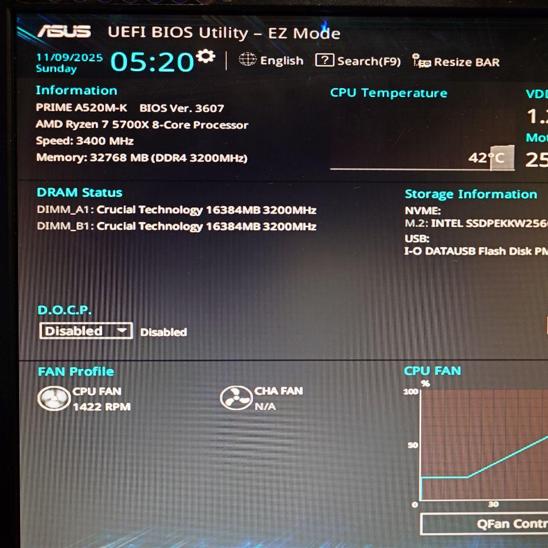 Crucial DDR4 3200 16GB ×2 計 32GB 【動作確認済】