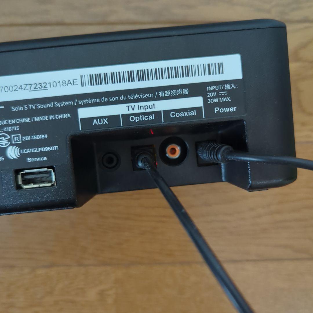 動作確認済み！Bose solo 5 TV sound system