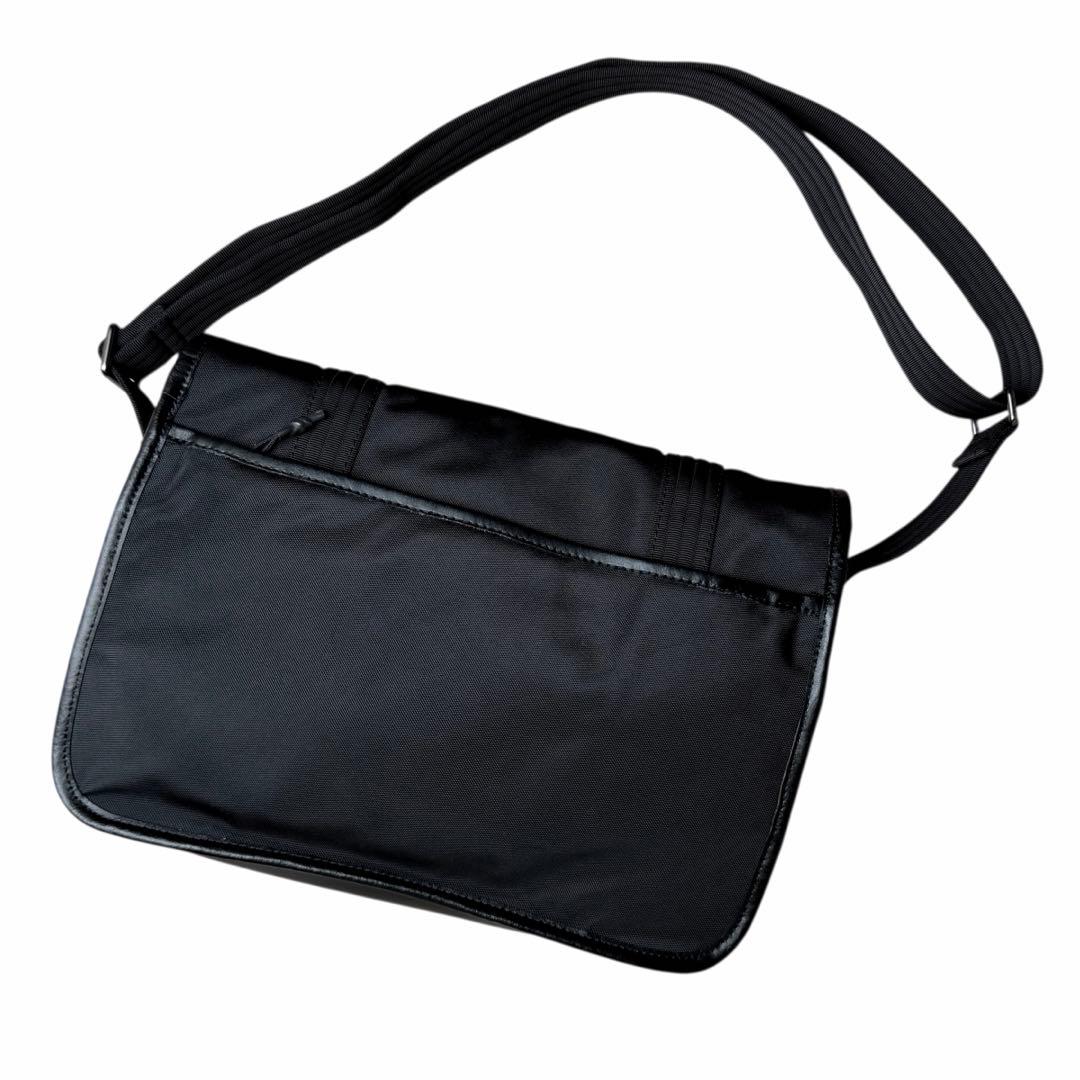 美品✨ポロ ラルフローレン メッセンジャーバッグ ショルダーバッグ　レザー　黒