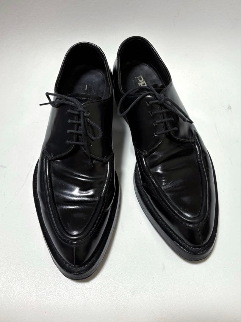 美品　プラダUチップ ドレスシューズ ブラック 5 1/2 2EG097