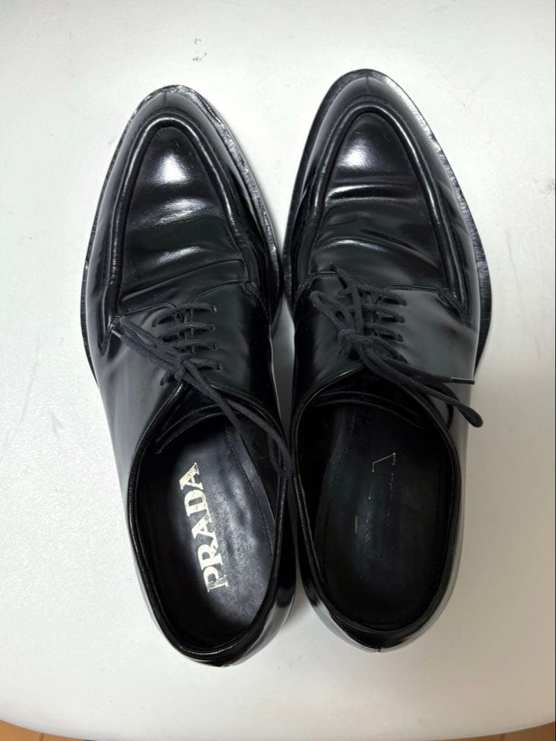 美品　プラダUチップ ドレスシューズ ブラック 5 1/2 2EG097