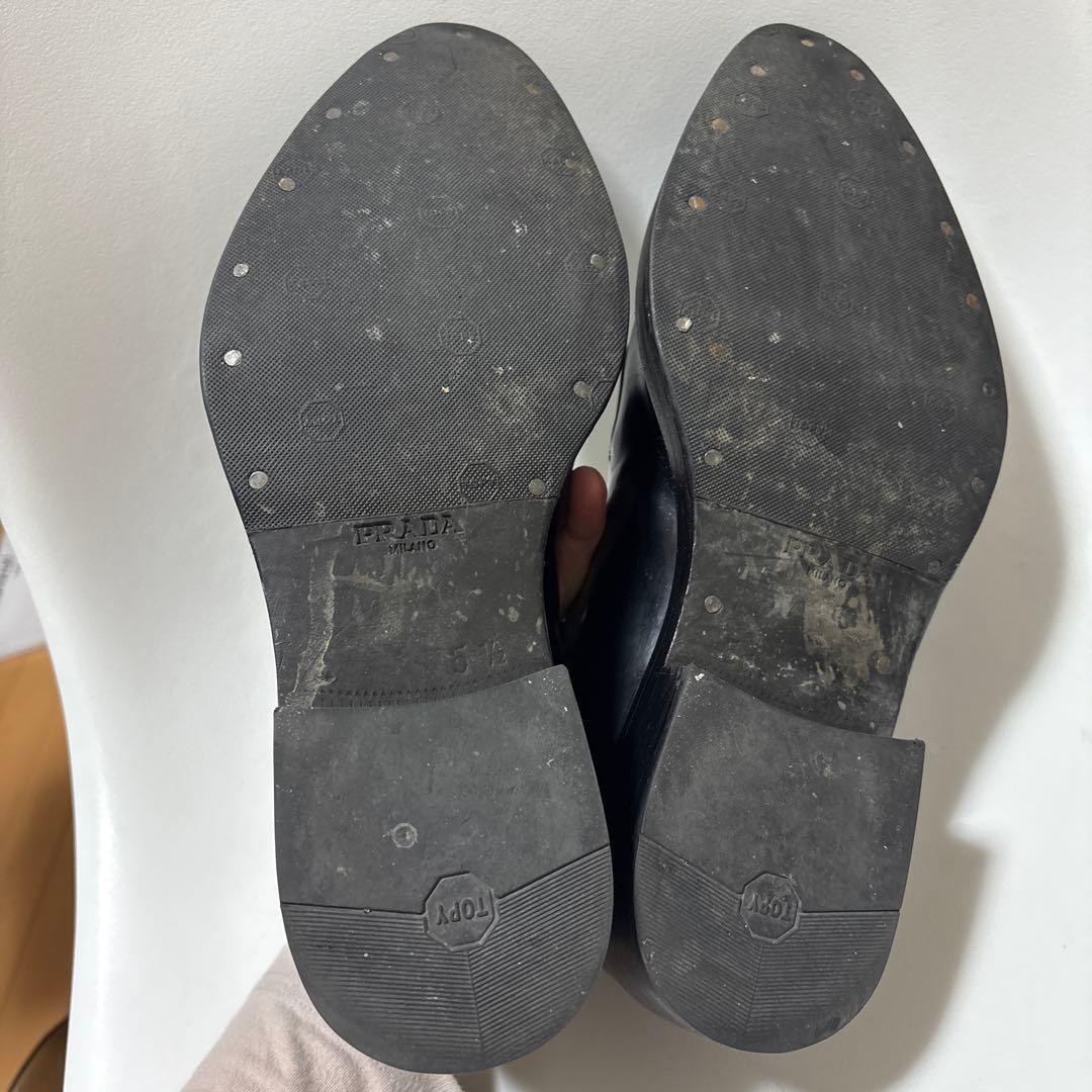 美品　プラダUチップ ドレスシューズ ブラック 5 1/2 2EG097