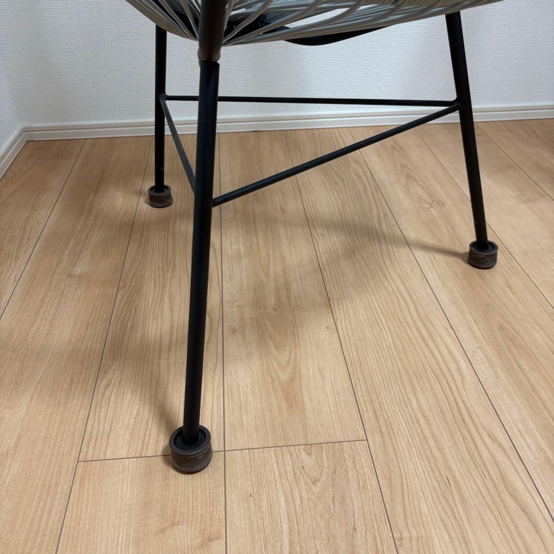 アカプルコチェア ２つセット　グレー　ラウンジチェア パーソナルチェア　椅子