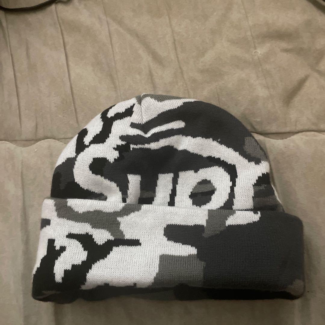 Supreme 迷彩柄 ニット帽