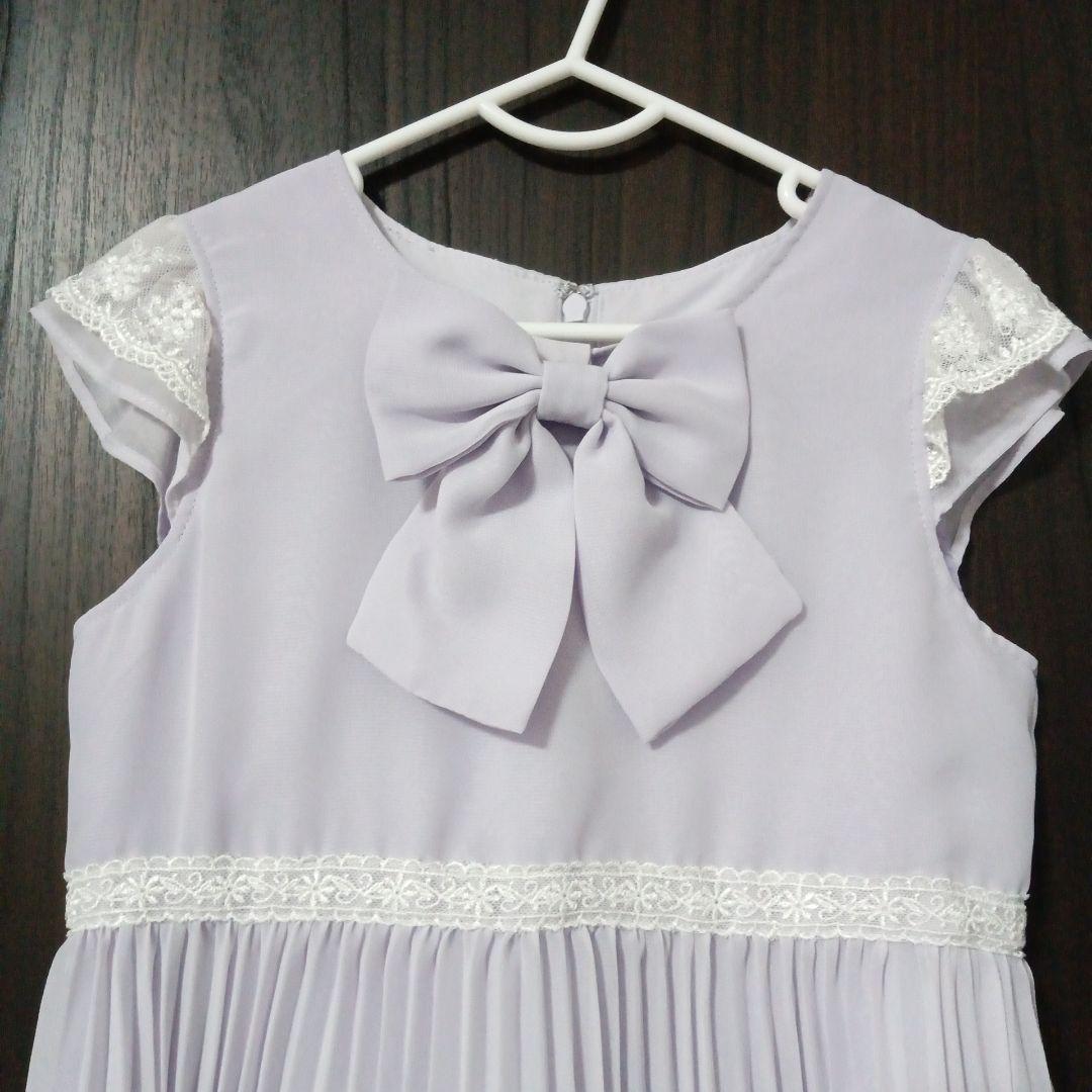 120 anyFAM 入学式 ボレロ ワンピース パープル 薄紫 ラベンダー
