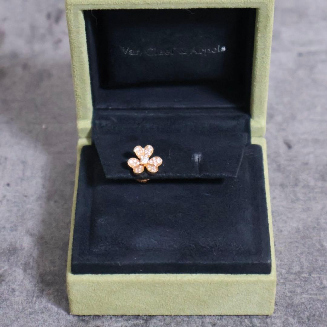 ヴァンクリーフ＆アーペル K18PG ダイヤモンド フリヴォル ピアス