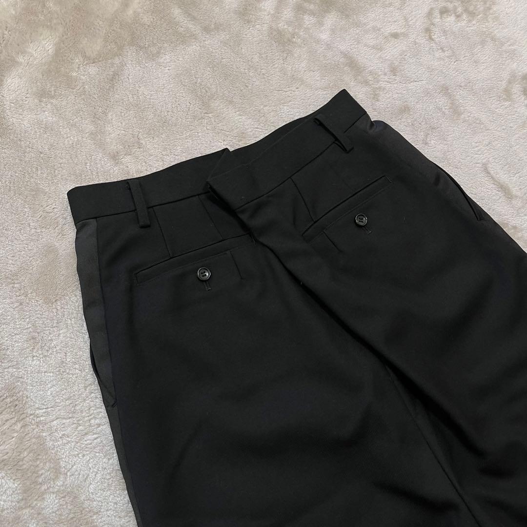 美品　ジュンヤワタナベ サテン　ギャバジン　切替　アシメ　ショートパンツ