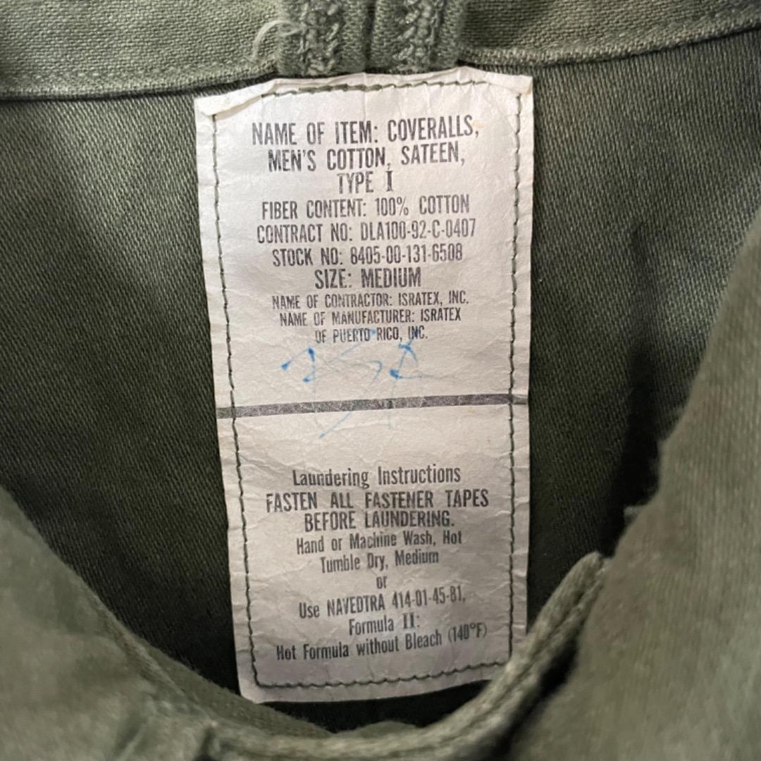 90年代 US ARMY つなぎ M ヴィンテージ イングランドカスタム