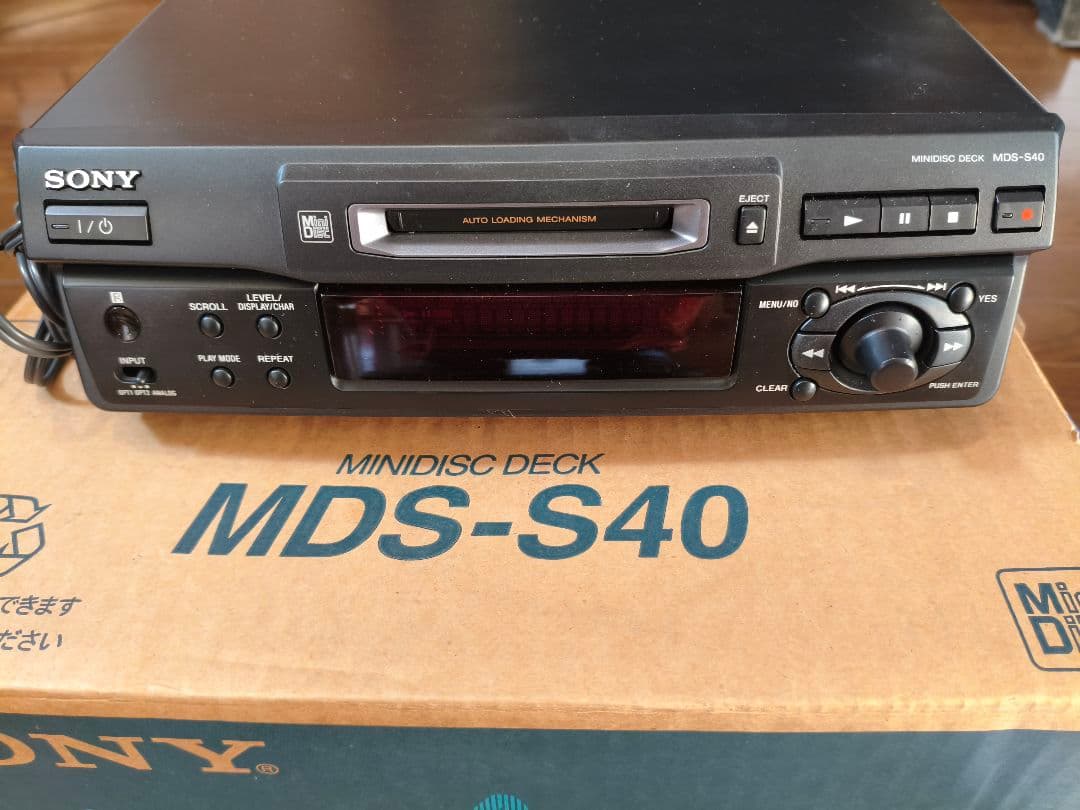 【動作確認済】SONY MDS-S40 ミニディスクデッキ　外箱付き