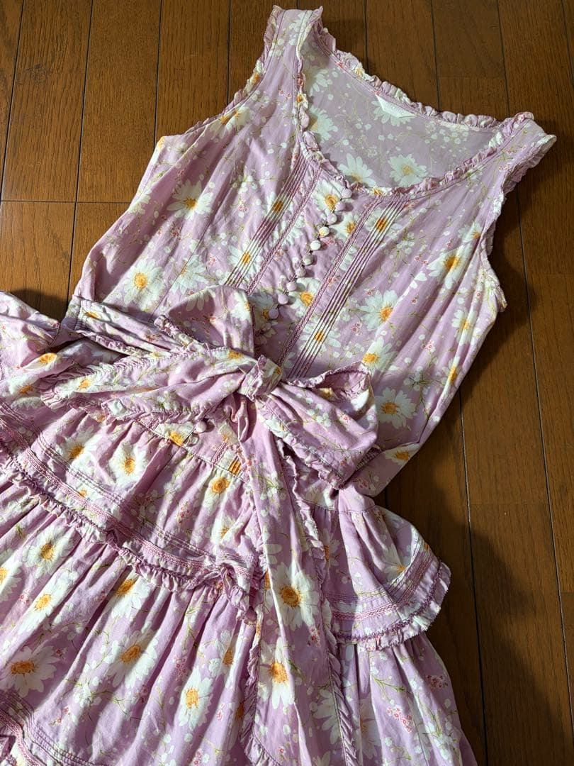 PINK HOUSE ピンクハウス　フラワープリント ロングワンピース