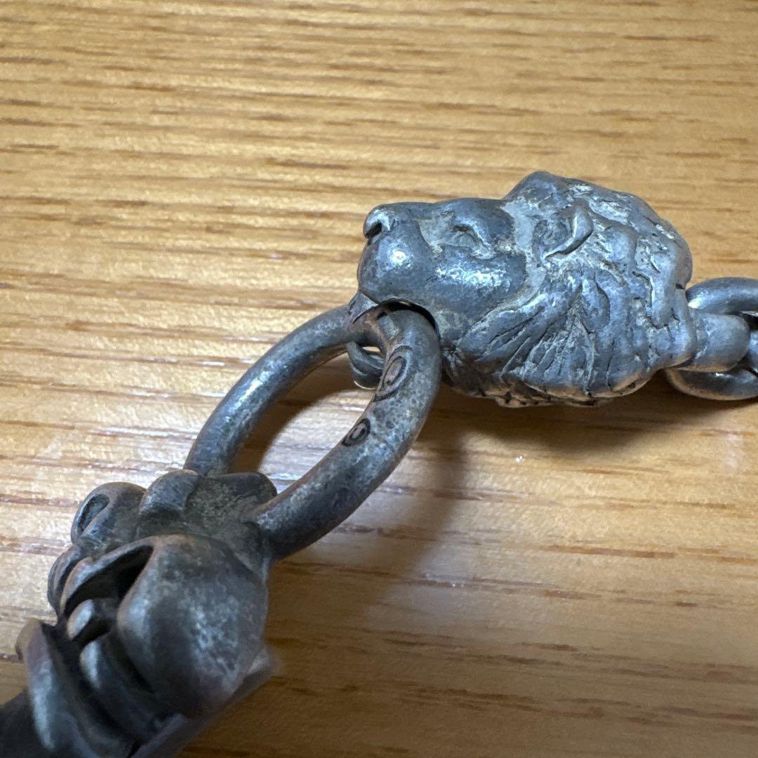 ガボール　ライオン　スカルモチーフ ウォレットチェーン