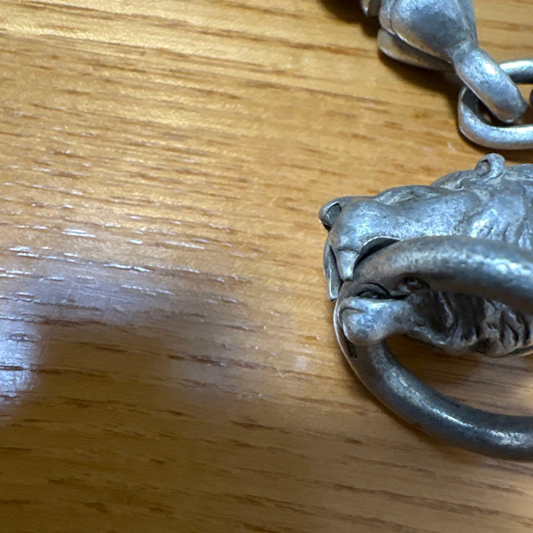 ガボール　ライオン　スカルモチーフ ウォレットチェーン