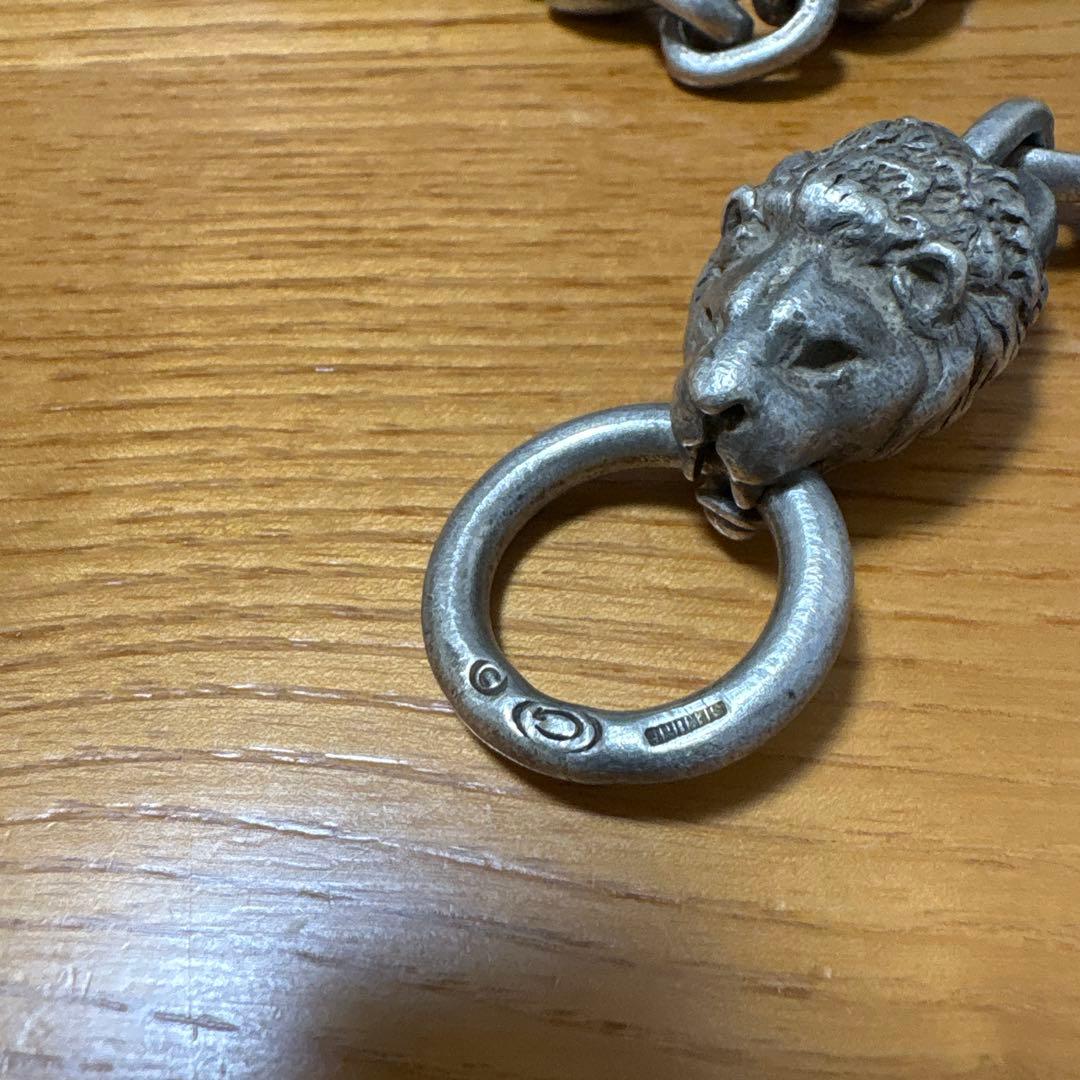 ガボール　ライオン　スカルモチーフ ウォレットチェーン