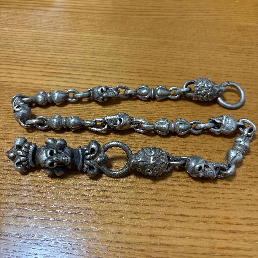 ガボール　ライオン　スカルモチーフ ウォレットチェーン