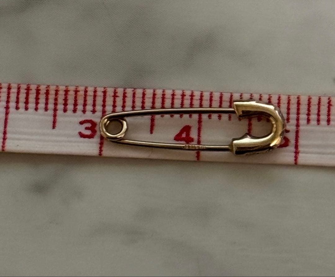 jam  made セーフティ ピン ピアス k10 ダイヤモンド