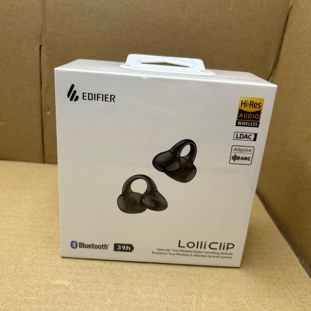 新品未開封　EDIFIER LolliClip オープンイヤーイヤホン　黒