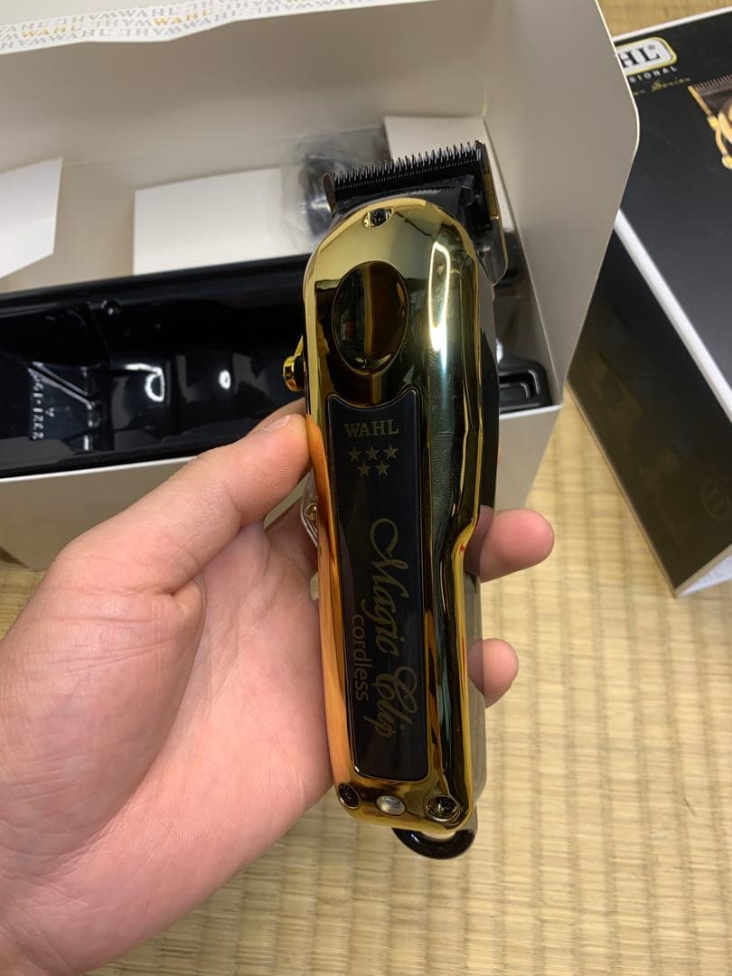 WAHLバリカン　マジッククリップ　コードレス　ゴールド