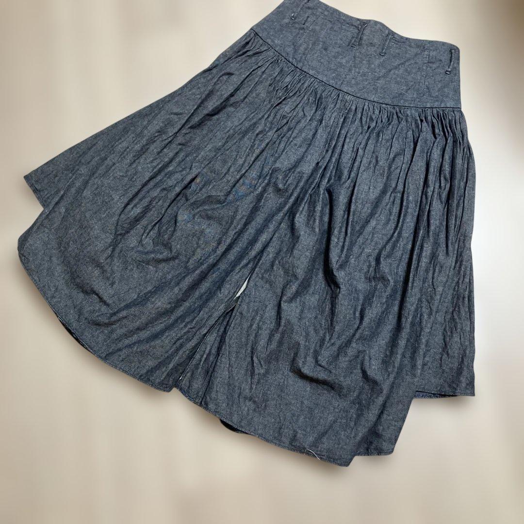 【KAPITAL】ダンガリー　アミッシュパンツ　ガウチョ　サイズ1 岡山児島工場