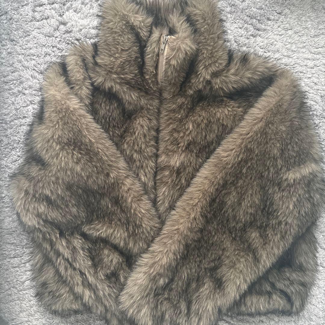 【値下げ本日発送】新作 大人気カラーJEANASIS MIXカラーファーブルゾン