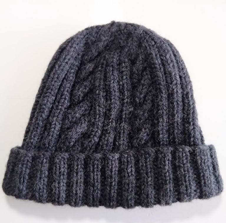 ○INVERALLAN インバーアラン ニットキャップ　グレー スコットランド製