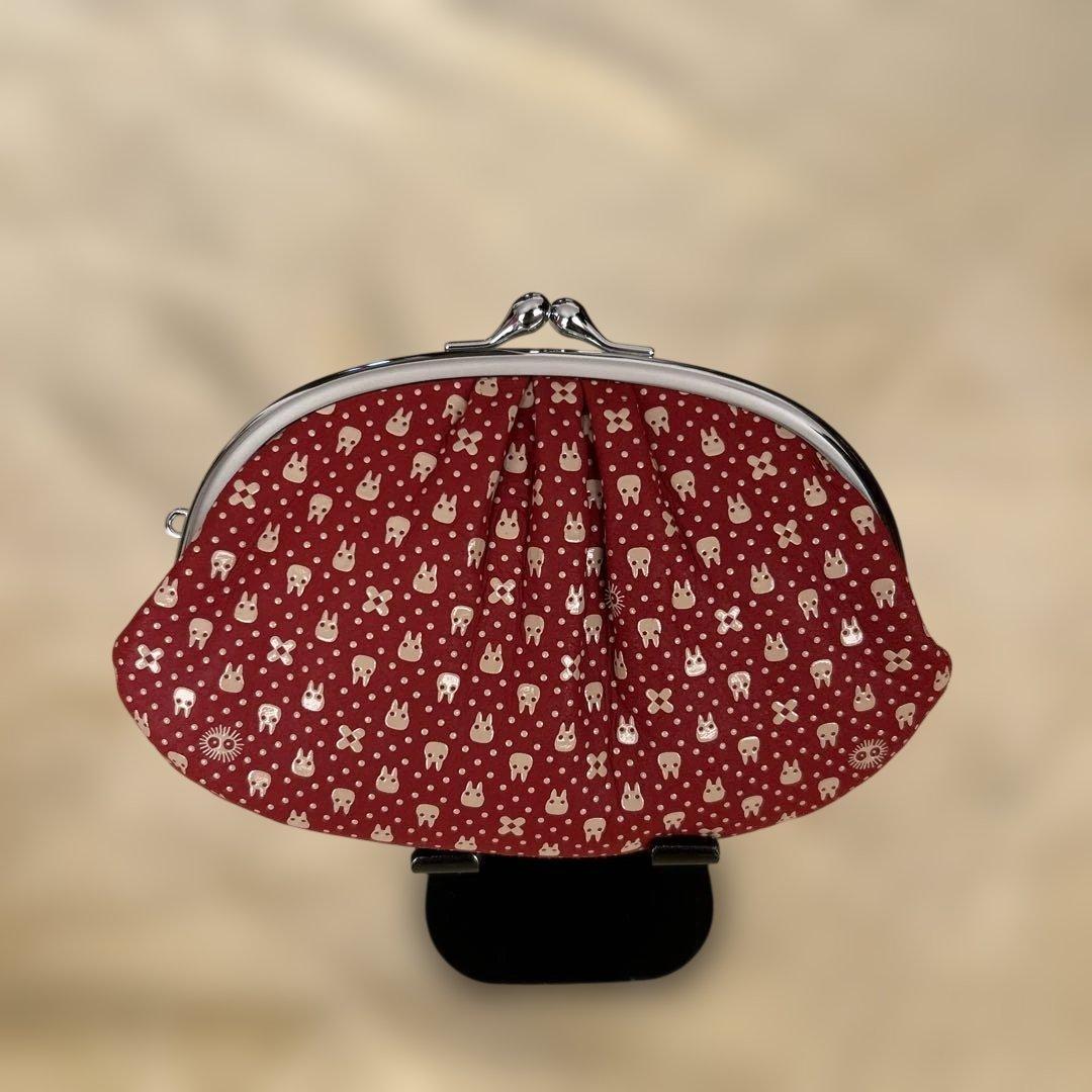 印伝 トトロ親子がま口