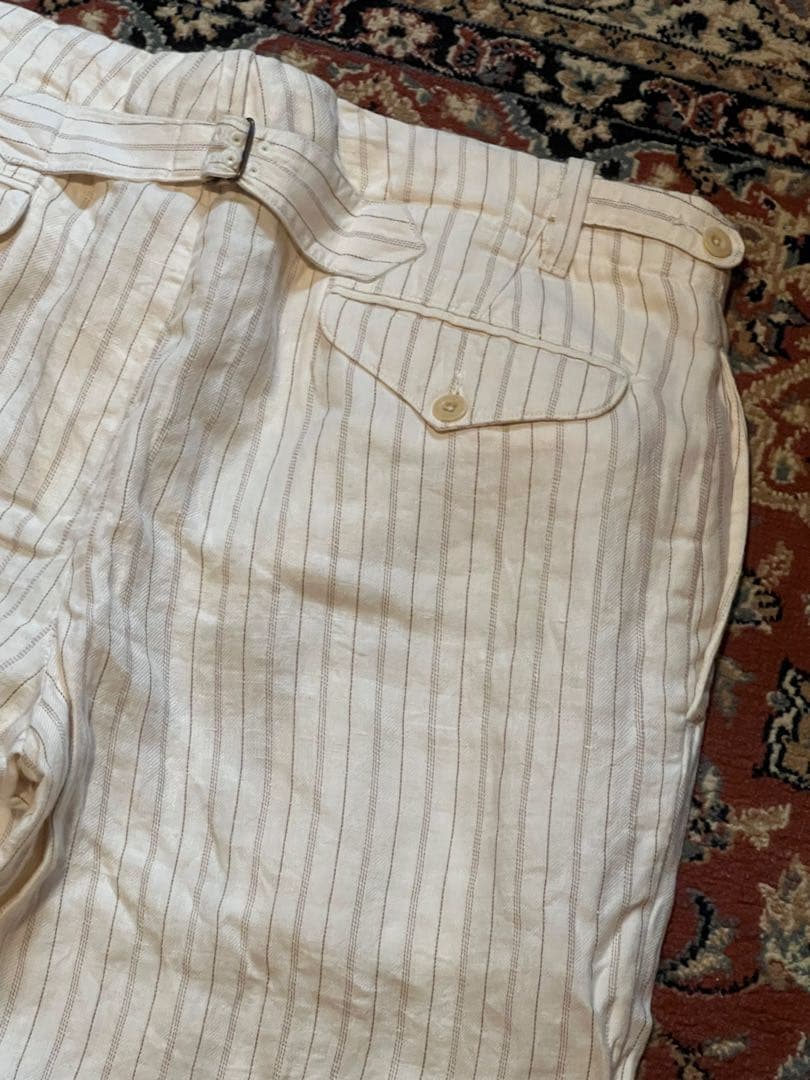 専用Polo by Ralph Lauren ストライプスラックス アイボリー