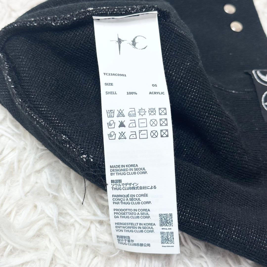 【早い者勝ち】Thug club サグクラブ ビーニー ニット帽 ブラック