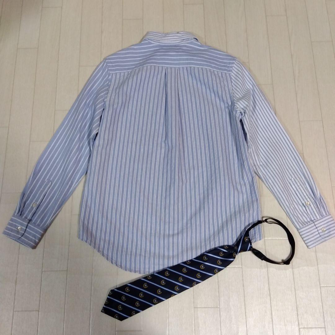 ワルツバイビームスデザイン他160　フォーマルセット 　青✕ストライプ　男の子