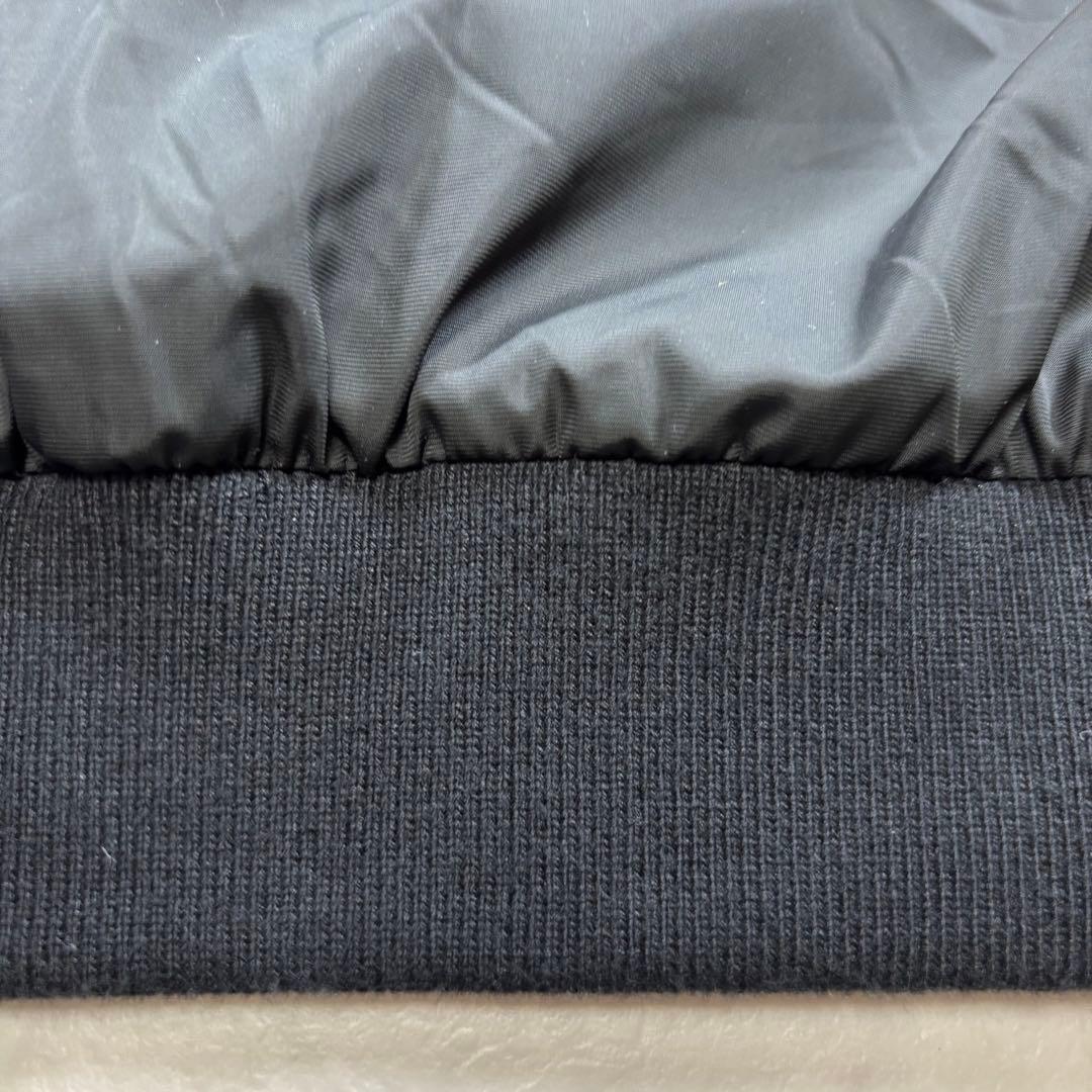 タマオワールド 刺繍ジャケット 猫柄 動物柄 MA-1 黒 ブラック