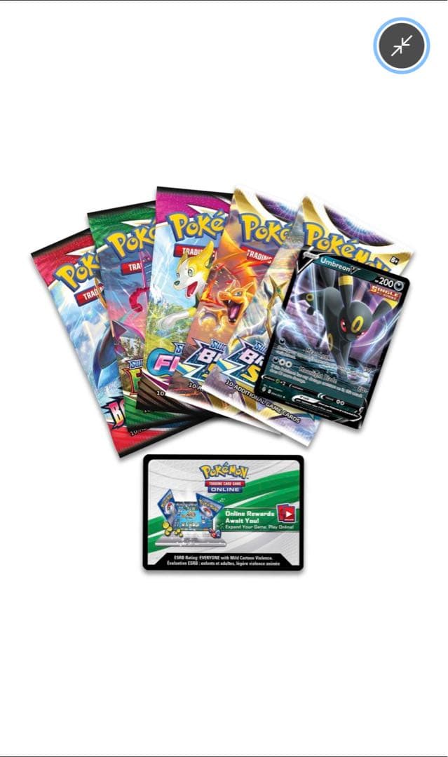 未開封 英語版 ポケモンカード：Vヒーローズ 缶（ブラックキーV）