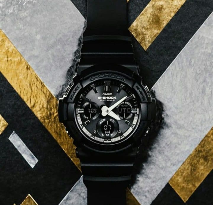 【未使用に近い】ジーショック 電波ソーラー 限定モデル オールブラック 99