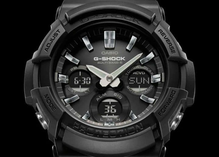 【未使用に近い】ジーショック 電波ソーラー 限定モデル オールブラック 99