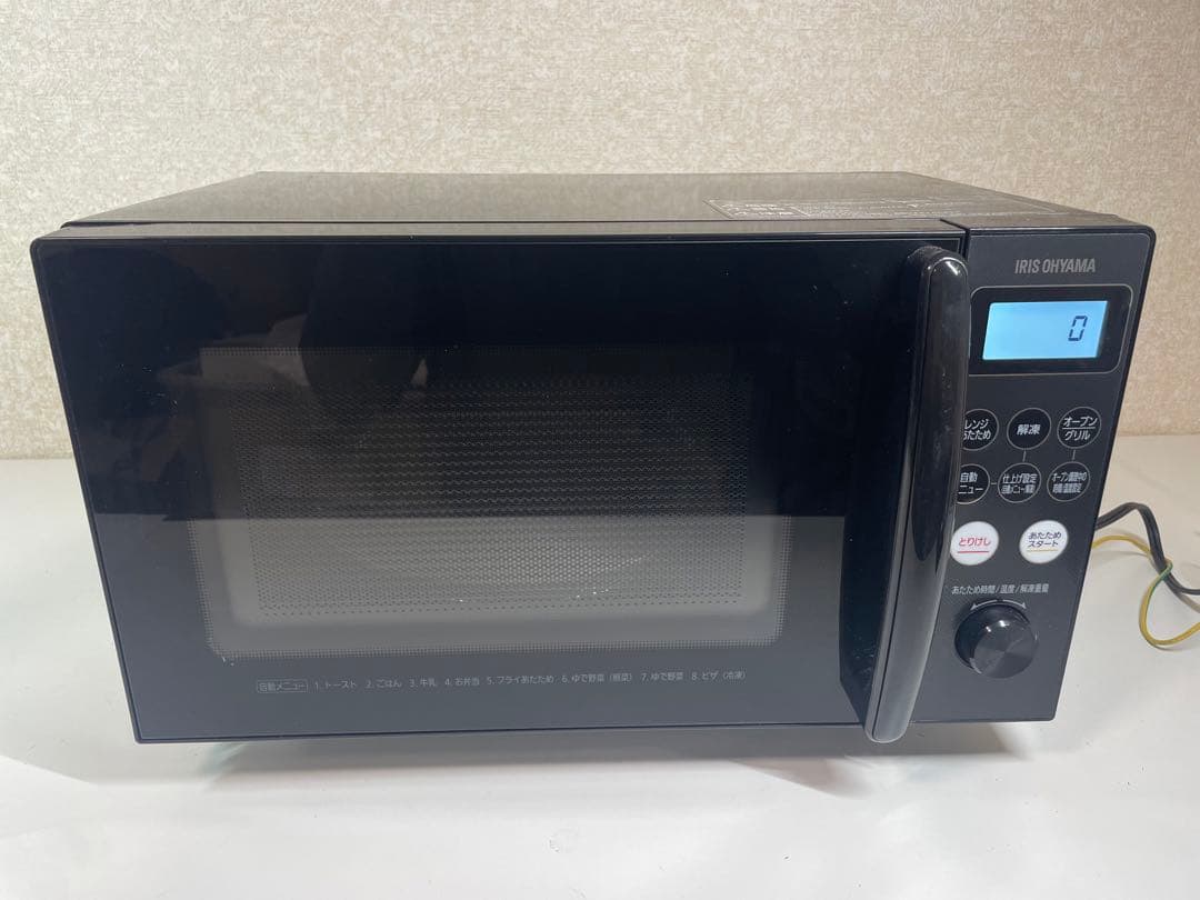 アイリスオーヤマ オーブンレンジ ブラック 2023年製 AMO-T1502-B