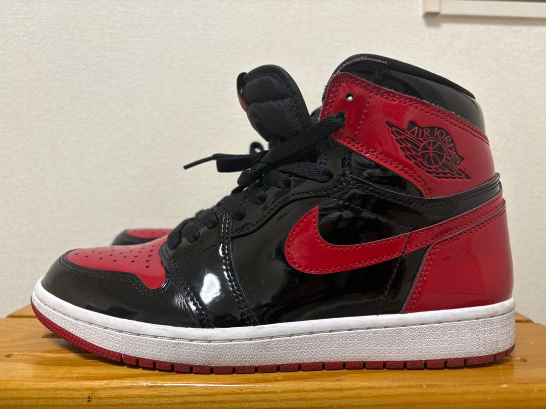 エアジョーダン1 HIGH OG パテントブレッド　27cm