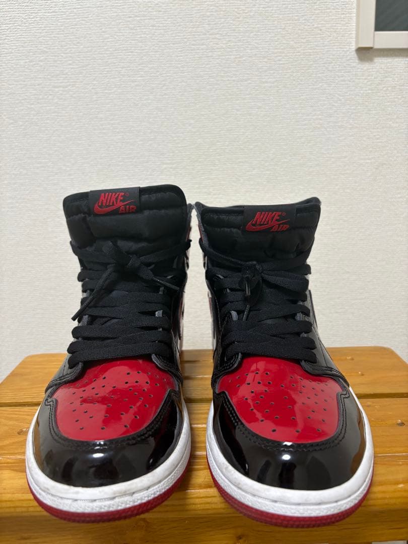 エアジョーダン1 HIGH OG パテントブレッド　27cm