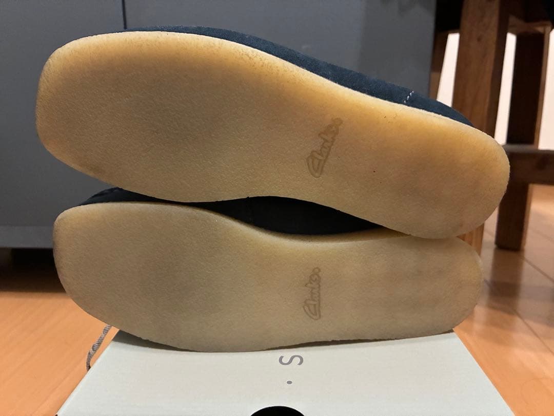 Clarks WallabeeEVO ネイビー スエード ワラビー UK6