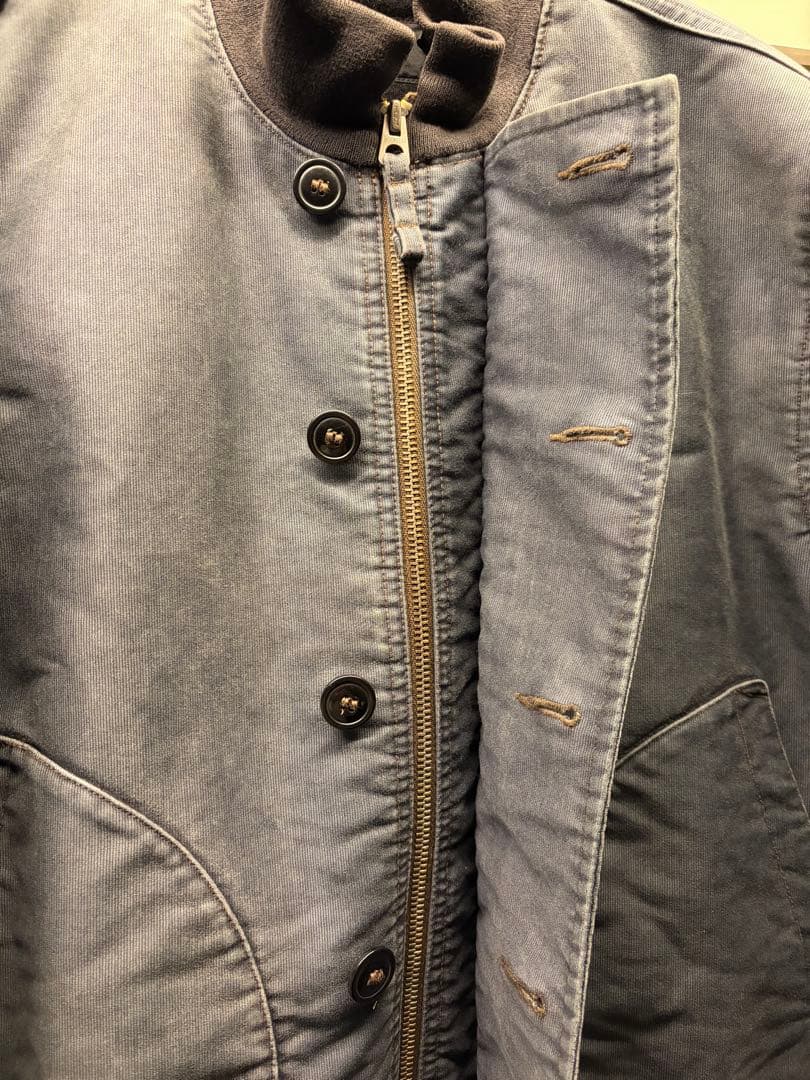 RRL ダブルアールエル デッキジャケット 濃紺 激渋 鬼フェード加工 サイズM