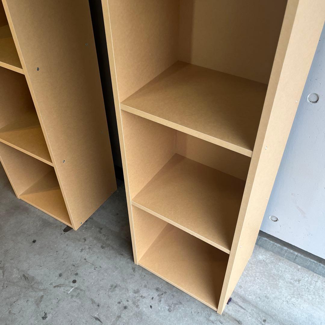 美品・廃盤希少★無印 パルプボードボックス・タテヨコＡ４サイズ・５段 ２個セット