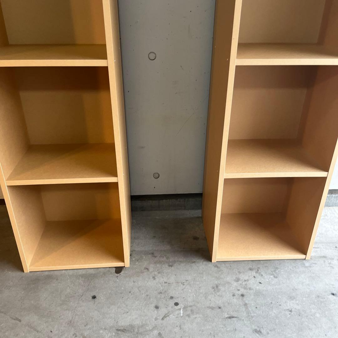 美品・廃盤希少★無印 パルプボードボックス・タテヨコＡ４サイズ・５段 ２個セット