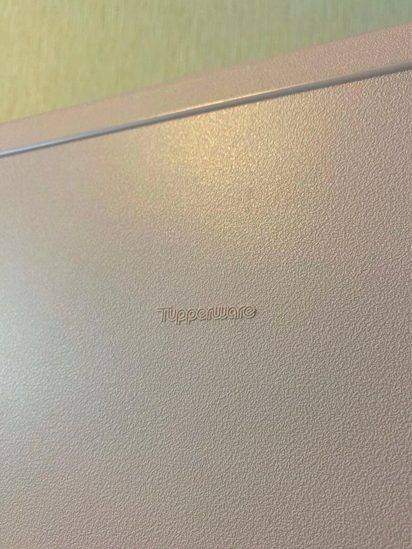 タッパーウェア　ディープロングスーパーケース　2個　セット　まとめ売り　ピンク