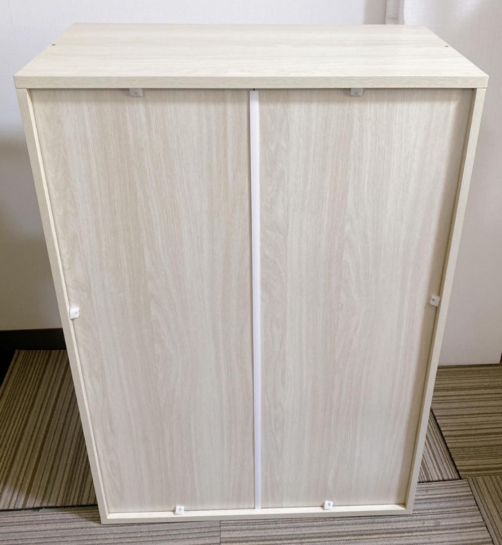 リビング収納 チェスト キャビネット ４段 引き出しタイプ 木目調 ホワイト