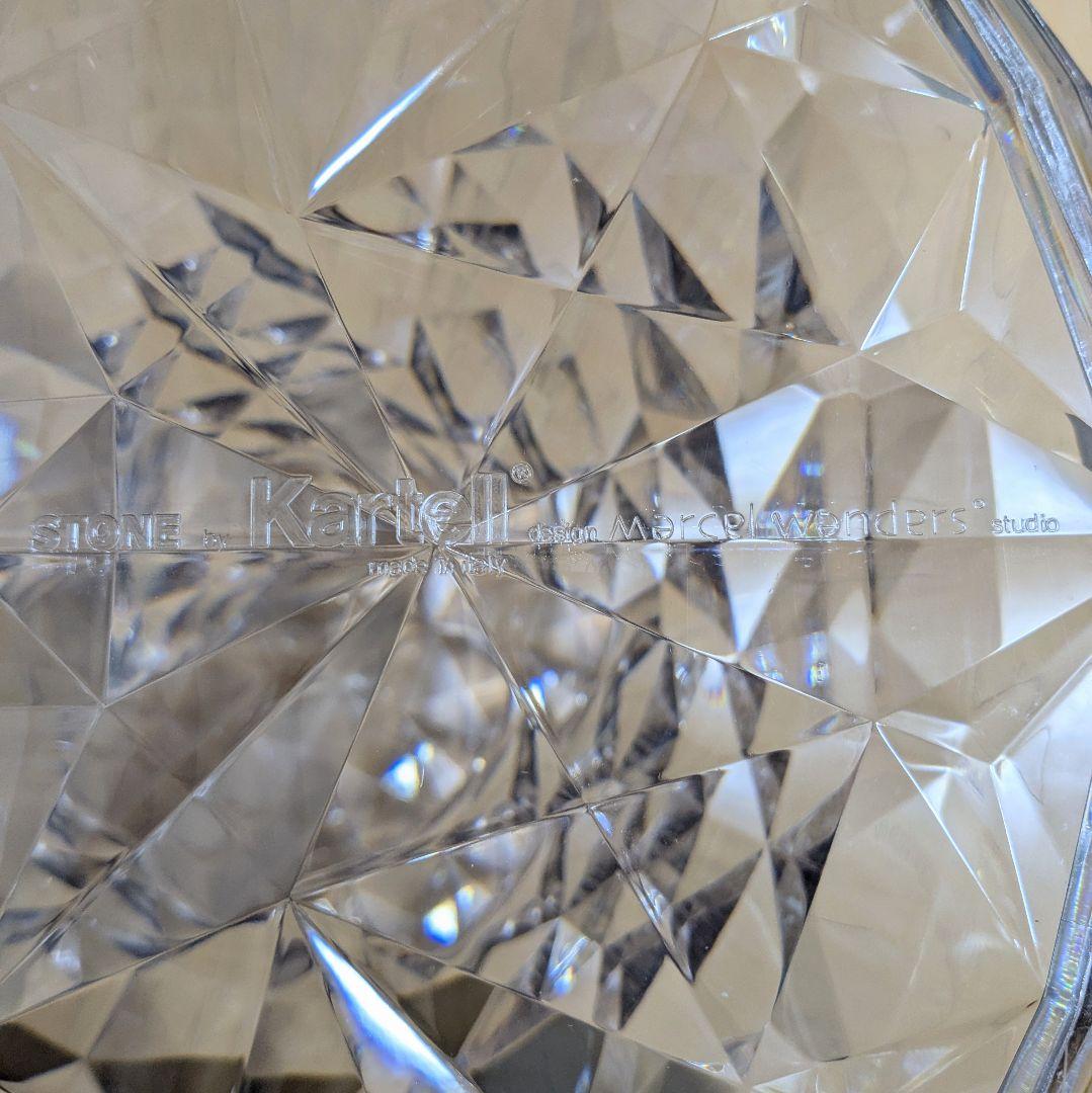 美品 Kartell STONE カルテル ストーン スツール クリスタル