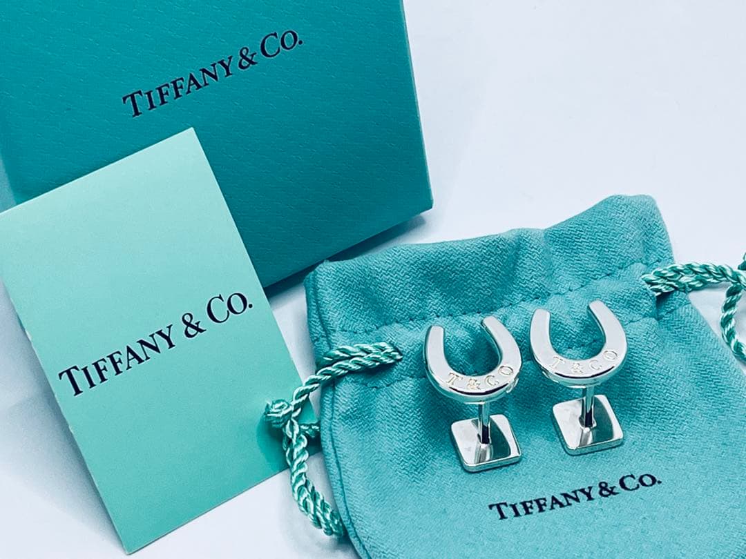 c753 ティファニー　希少　美品　ホースシュー　カフリンクス　925 蹄鉄　蹄