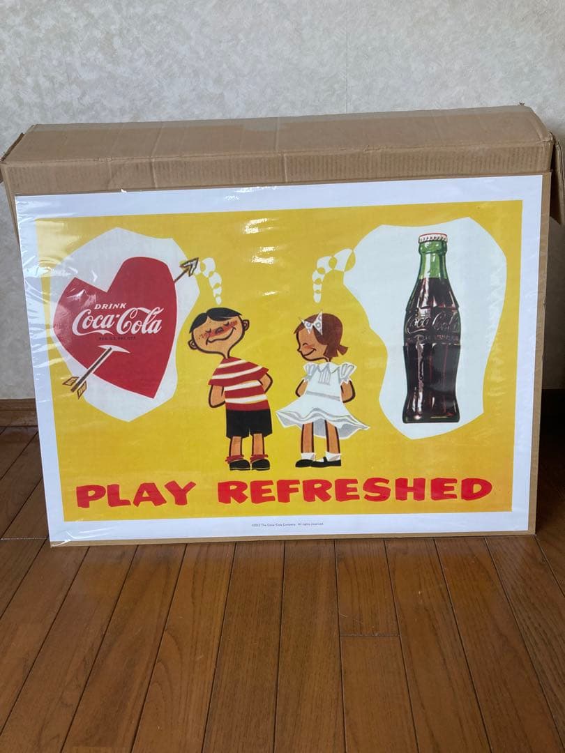 コカコーラB2 ポスター 4点セット　フレーム付き