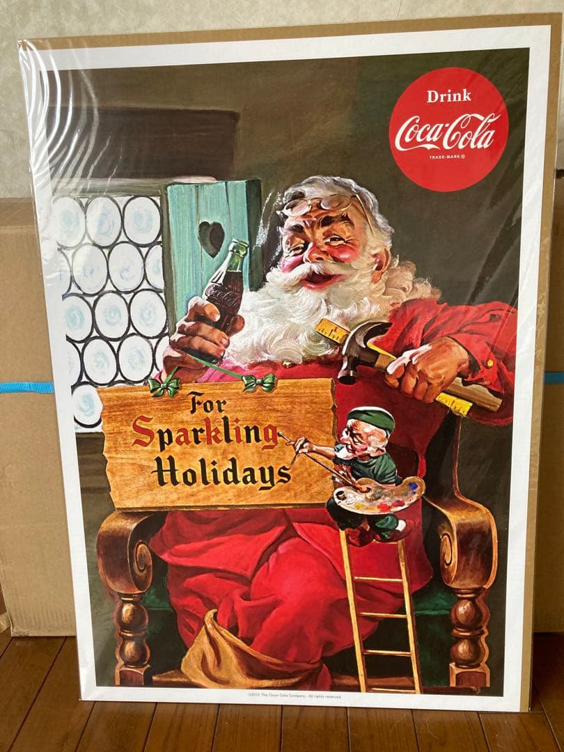 コカコーラB2 ポスター 4点セット　フレーム付き