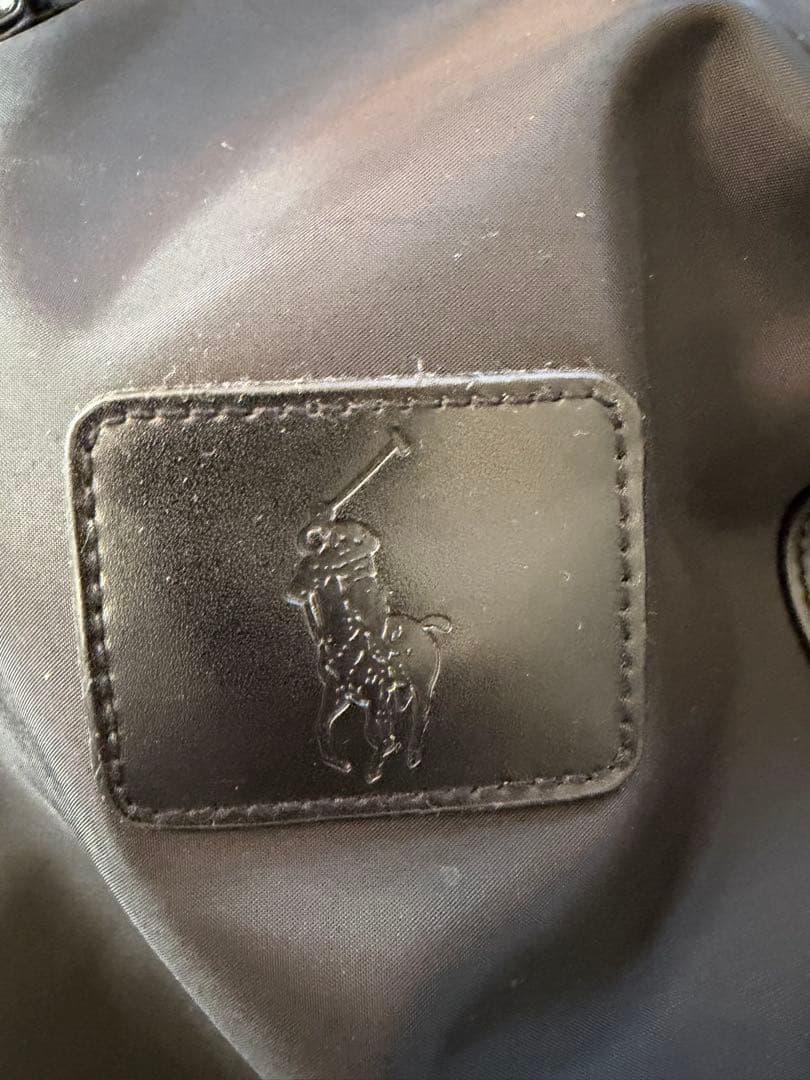 【レア】美品 ポロ polo ラルフ ボストンバッグ レザー ナイロン 大容量