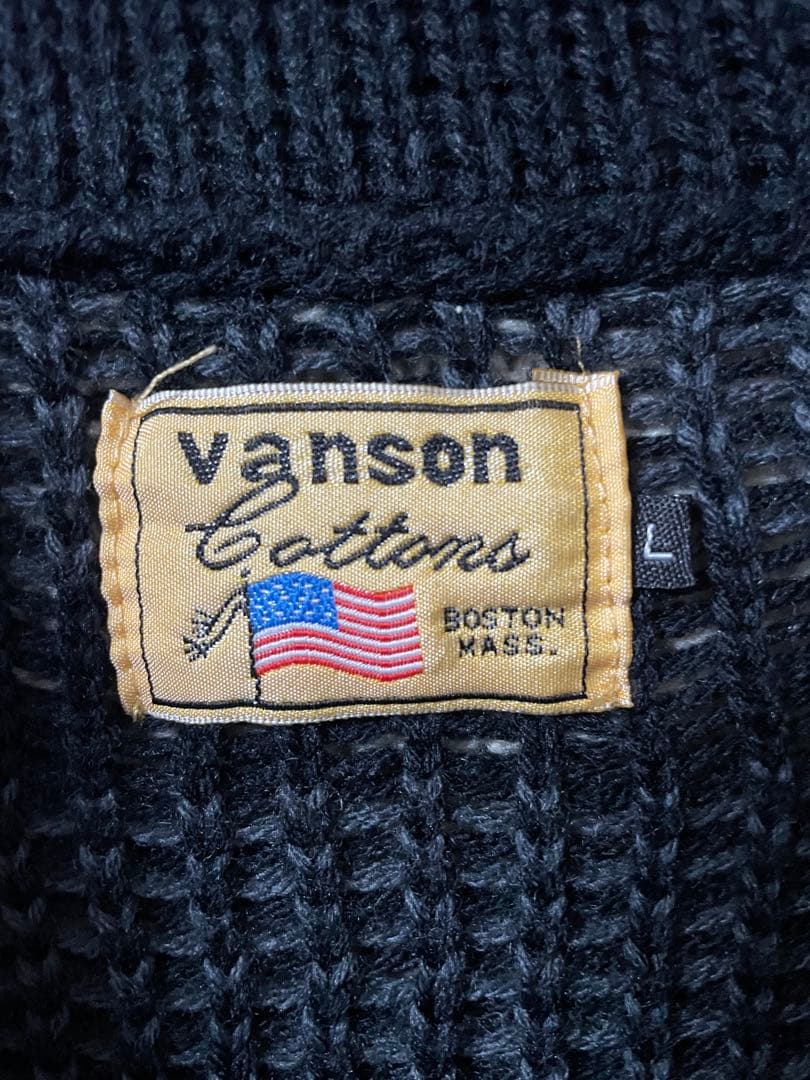 VANSON スカルニットセーター