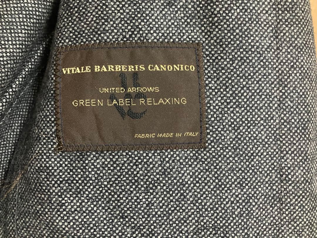 グリーンレーベルリラクシング　スリーピース　ツイード　スーツ　グレー